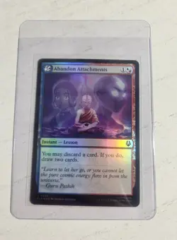 Abandon Attachments. Foil. Avatar: The Last Airbender. Pack Fresh MTG - Image 2