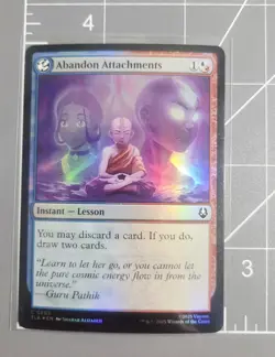 Abandon Attachments. Foil. Avatar: The Last Airbender. Pack Fresh MTG - Image 4