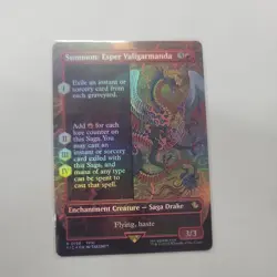 1x Summon: Esper Valigarmanda - Foil - Borderless Light Play MTG Magic - Kid Ica - Image 1