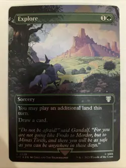 MTG Explore (Borderless Foil) Lord of the Rings 0528 NM LTR - Image 1