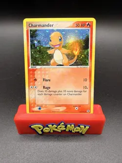 2004 Pokemon CHARMANDER Ex FireRed & LeafGreen SECRET RARE Holo 113/112 NM Swirl - Image 1