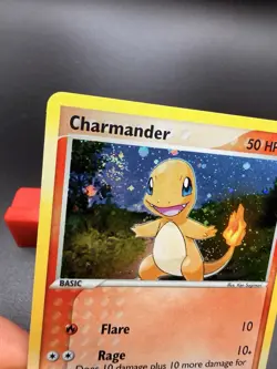 2004 Pokemon CHARMANDER Ex FireRed & LeafGreen SECRET RARE Holo 113/112 NM Swirl - Image 2