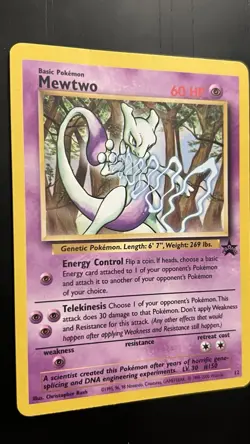 Mewtwo 12/53 MP Wotc Black Star Promo Pokemon TCG Regular - Image 2