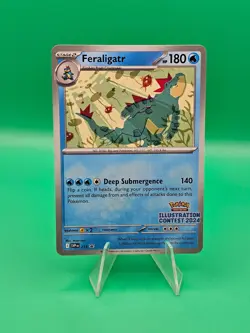 POKEMON Feraligatr - (Illustration Contest 2024) #213 SV: S&V Promo Cards NM - Image 1