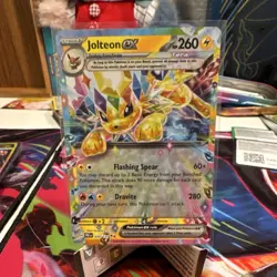 Pokemon Jolteon ex Tera Double Rare Holo 030/131 Prismatic Evolutions 260 HP - Image 1