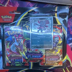 Pokemon TCG Mega Evolution Phantasmal Flames Booster 3-Pack w Weavile Promo - Image 3