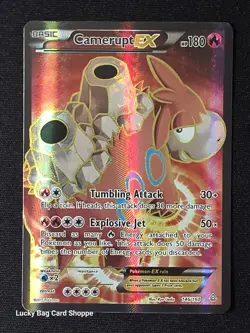 Camerupt EX 146/160 Full Art - XY - Primal Clash Pokemon TCG LP - Image 1