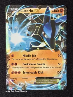 Lucario EX 54/111 - XY - Furious Fists Pokemon TCG LP - Image 1