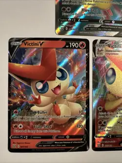 Pokemon VICTINI 3 Card Lot ~ VMAX V Full Art - Image 2