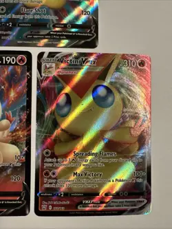 Pokemon VICTINI 3 Card Lot ~ VMAX V Full Art - Image 3