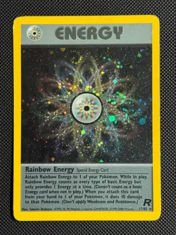 1# Pokemon Cards Rainbow Energy 17/82 Team Rocket Holo Rare - Image 1