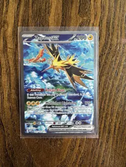 Pokemon TCG Zapdos EX Scarlet & Violet 151 202/165 Mint Condition Full Art - Image 1