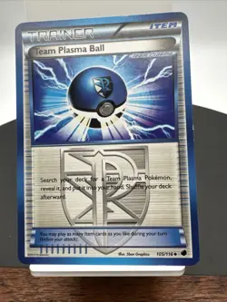 Pokemon TCG Team Plasma Ball Plasma Freeze 105/116 Regular Uncommon - Image 1