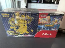 Pokemon Surging Sparks ETB + Booster Bundle Costco 2-pack Sealed - Image 1
