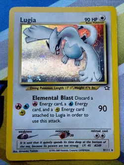 2000 Pokemon Lugia Neo Genesis 9/111 Holo Unlimited!! - Image 1