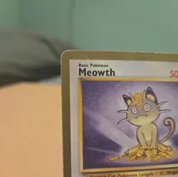 Meowth - (Gold Bordered ) Promo Vintage Pokemon Jungle Set MP make offer - Image 2