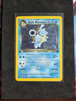 Dark Blastoise 3/82 1st Edition Team Rocket Unlimited Holo Pokemon TCG NM - Image 1