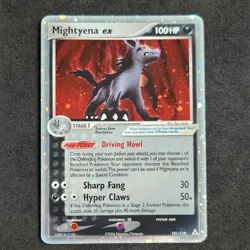 Pokemon Mightyena ex 101/110 Ultra Rare EX Holon Phantoms Holo 2006 NM - Image 1