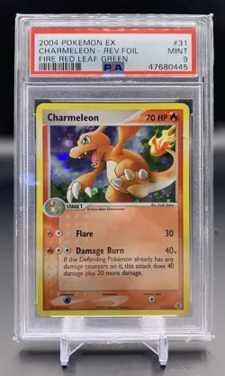 PSA 9 Pokemon 2004 Fire Red & Leaf Green Charmeleon Rev Foil 31/112 - Image 1