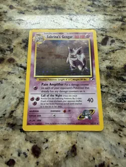 Pokemon Gym Heroes Sabrina’s Gengar 14/132 Mp - Image 3
