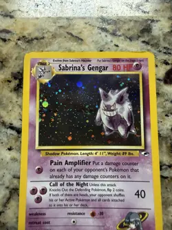 Pokemon Gym Heroes Sabrina’s Gengar 14/132 Mp - Image 4