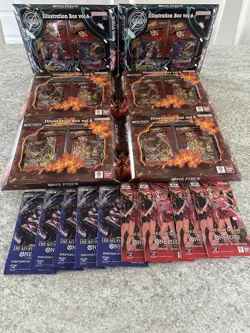 One Piece TCG Assorted Lot - Illustration Box 5/6 + Boosters Packs Sealed - Image 1
