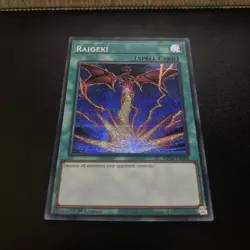 Raigeki MP24-EN056 Prismatic Secret Rare Yugioh Card 1st Ed Mint - Image 1