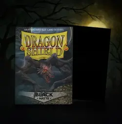 Dragon Shield Black Matte Premium Card Sleeves Standard Size 100ct - Image 1