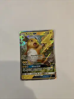 Pokemon TCG Raichu GX Shining Legends Sun & Moon Ultra Rare Card 29/73 - Image 1