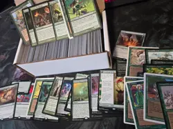 500+ GREEN MTG Magic the Gathering Cards Lot Mythics Rares Uncommons Commons - Image 1