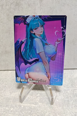 Morrigan Aensland Trading Card Waifu Goddess Story Anime Girl holo Karte Manga - Image 1