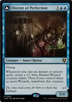 0062 DOCENT OF PERFECTION / FINAL ITERATION RARE INNISTRAD REMASTERED MTG CARD - Image 1