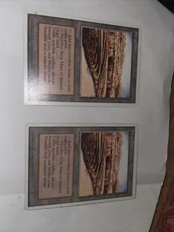 2 CARDS mtg strip mine 4th Edition LP - Image 1