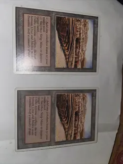 2 CARDS mtg strip mine 4th Edition LP - Image 2