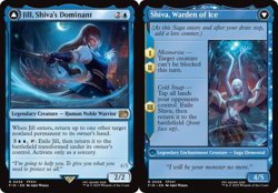 Jill, Shiva's Dominant // Shiva, Warden of Ice - Foil - Final Fantasy - Near Min - Image 1