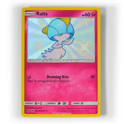 Pokemon - Ralts - SV34/SV94 - SM Hidden Fates - Shiny Vault Card - Image 1