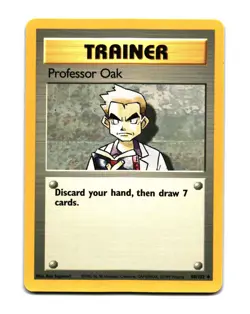 Pokemon Base Set Professor Oak Uncommon 088/102 - Image 1