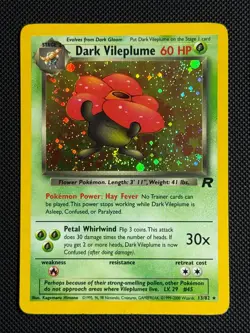 1# Pokemon Cards Dark Vileplume 13/82 Team Rocket Holo Rare - Image 1