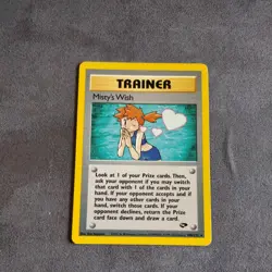 Pokemon TCG Misty's Wish Gym Challenge Unlimited Rare Card 108/132 - Image 1
