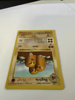 Dugtrio 19/102 Base Set Shadowless Regular Rare - English Vintage Pokemon - Image 4