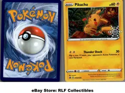 2022 Pokemon, Sword & Shield Promos, #SWSH153 Pikachu, Stamped Black Star Promo - Image 1