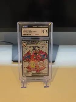 Charizard EX 215/197 Obsidian Flames Ultra Rare Graded 9.5 Pokemon Card - Image 1