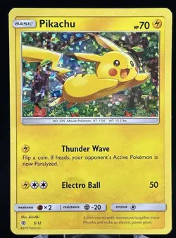 Pokemon TCG Pikachu Sun & Moon SM04 Promo Promo - Image 1