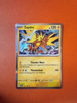 Zapdos Pokemon Scarlet And Violet Twilight Masquerade 065/167 Holo NM - Image 1