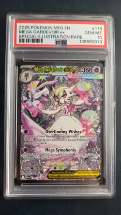 2025 Pokemon Mega Gardevoir EX #178 SIR PSA GEM MINT 10 - Image 1