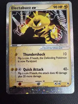 Pokemon TCG Electabuzz ex Ultra Rare Holo EX Ruby & Sapphire 97/109 2003 HP90 - Image 1