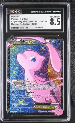 CGC 8.5 Mew EX Legendary Treasures RC24/RC25 Radiant (Collection) Holo Pokemon - Image 1