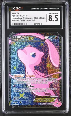 CGC 8.5 Mew EX Legendary Treasures RC24/RC25 Radiant (Collection) Holo Pokemon - Image 1