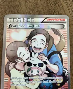 Pokemon Fan Club Full Art Ultra Rare Trainer 106/106 Flashfire Holo English - Image 3