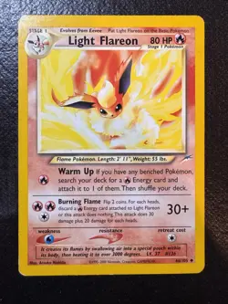Pokemon TCG Light Flareon Neo Destiny Non Holo #46/105 - Image 1